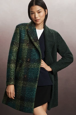 NVLT Flat Bouclé Mixed Media Coat