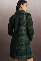 NVLT Flat Bouclé Mixed Media Coat