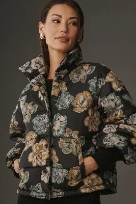 By Anthropologie Printed Puffer Jacket