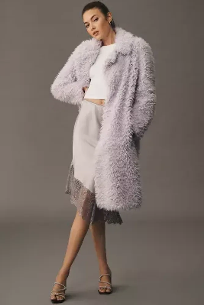 By Anthropologie Faux Fur Jacket