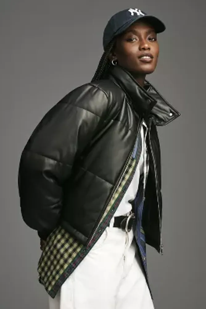 By Anthropologie Faux Leather Moto Jacket
