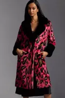 Maeve Colorblock Leopard Coat
