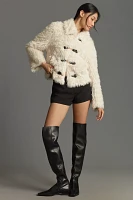 By Anthropologie Toggle Sherpa Jacket