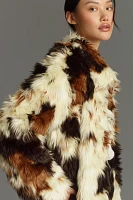 By Anthropologie Long Shaggy Coat