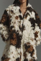 By Anthropologie Long Shaggy Coat