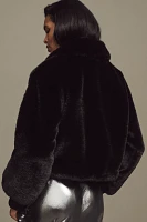 Maeve Cropped Faux-Fur Coat