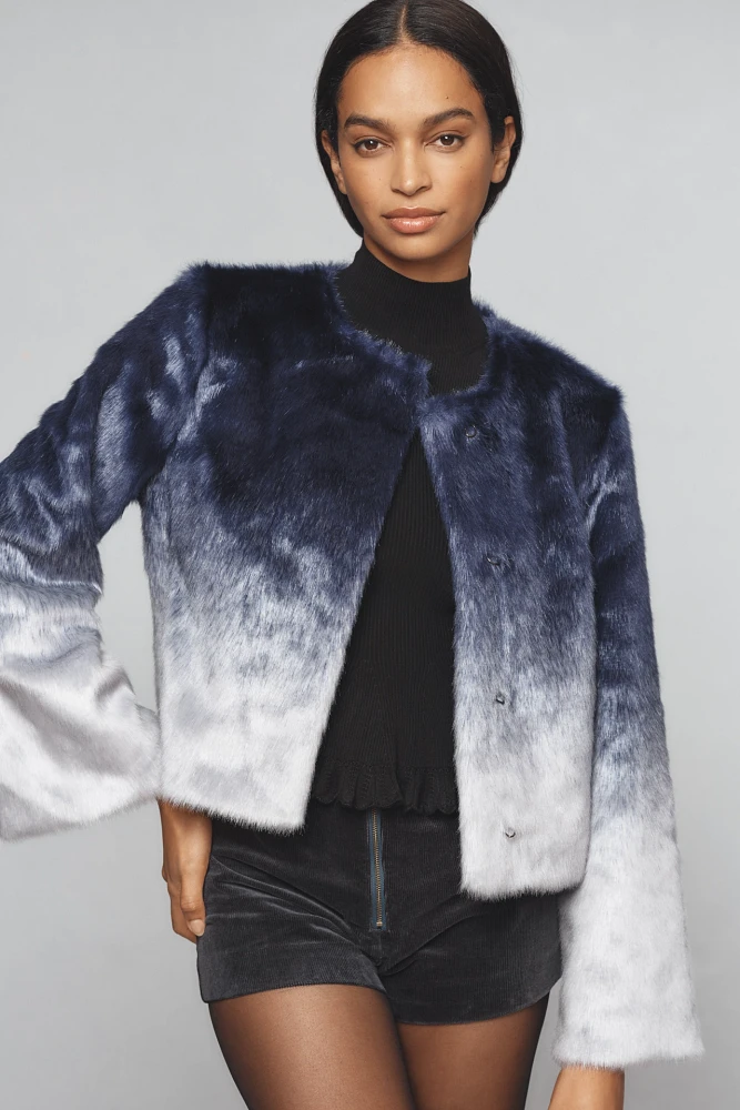 Maeve Faux-Fur Ombre Coat