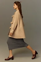 Maeve Bow Toggle Trench Coat