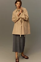 Maeve Bow Toggle Trench Coat