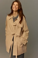 Maeve Bow Toggle Trench Coat