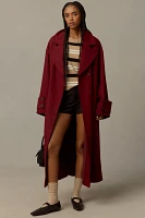 By Anthropologie Wool Blend Oversized Coat