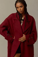 By Anthropologie Wool Blend Oversized Coat