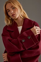 By Anthropologie Wool Blend Oversized Coat