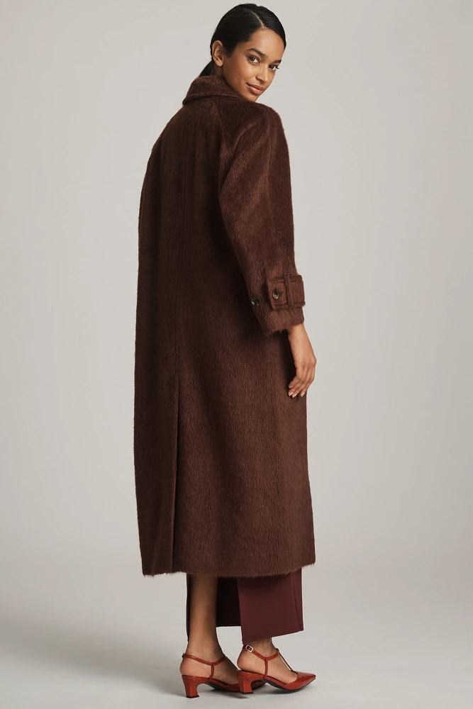 By Anthropologie Textured Maxi Coat