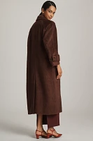 By Anthropologie Textured Maxi Coat