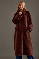 By Anthropologie Textured Maxi Coat