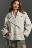 By Anthropologie Bouclé Short Coat