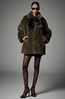 Scotch & Soda Faux-Fur Bow Coat