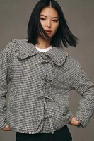 Maeve Gingham Quilted Jacket