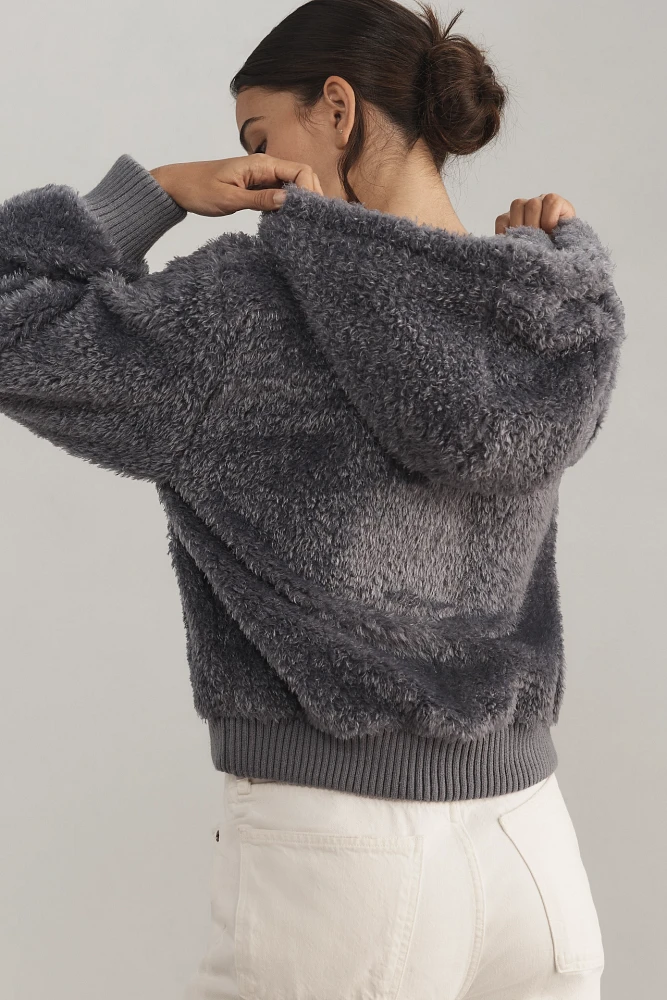 Pilcro Fuzzy Hooded Jacket