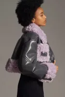 Stand Studio Fleur Fabric Mix Cropped Coat