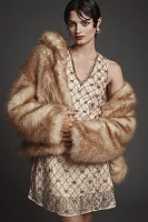 STAND STUDIO Janice Faux-Fur Jacket