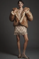 STAND STUDIO Janice Faux-Fur Jacket