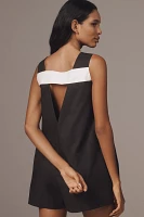 By Anthropologie Sleeveless Zip-Front Romper