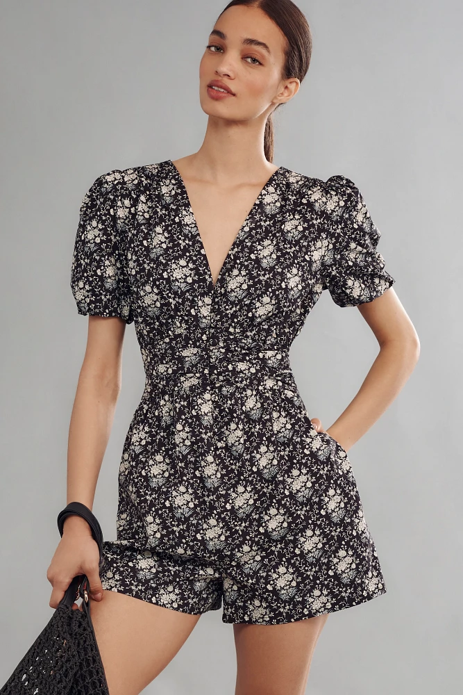 The Katerina Button-Front Romper