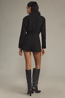 By Anthropologie Belted Blazer Romper