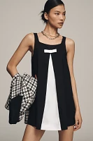 Maeve Sleeveless Square-Neck Shift Romper