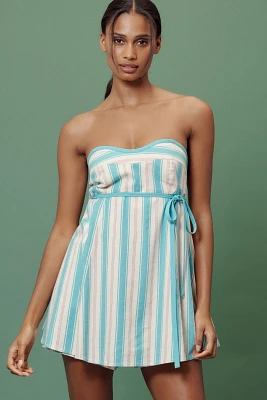 Maeve Babydoll Linen Blend Romper