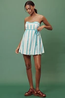 Maeve Babydoll Linen Blend Romper