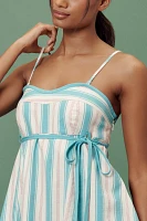 Maeve Babydoll Linen Blend Romper