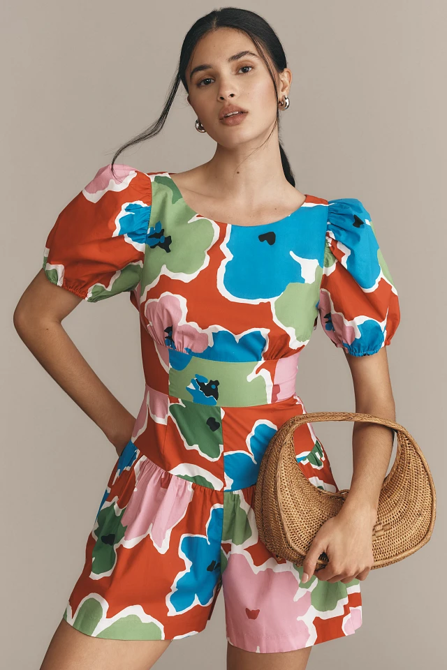 Plenty by Tracy Reese Puff-Sleeve Skirty Romper at MarketFair Shoppes in  Princeton, NJ