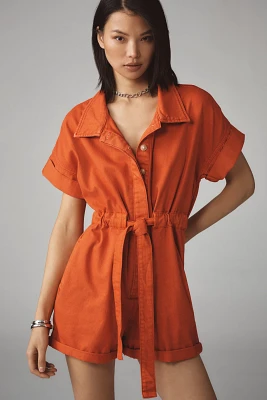 Pilcro Cuffed Utility Romper