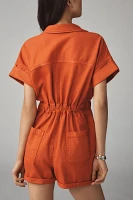 Pilcro Cuffed Utility Romper