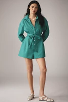 The Bennet Buttondown Romper by Maeve