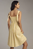 Maeve Sleeveless Cotton Square-Neck Romper