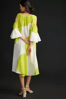 Essential Antwerp Dishan Ruffle-Sleeve Dress