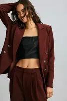 Paige Malbec Double-Breasted Blazer
