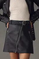 Paige Lexi Leather Mini Skirt
