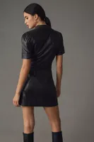 Paige Amina Faux Leather Mini Dress