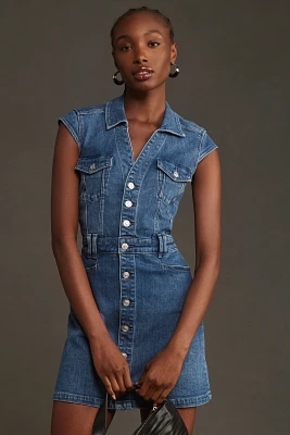 PAIGE Jaxsyn Belted Denim Dress