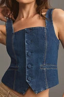 PAIGE Irene Denim Vest Top