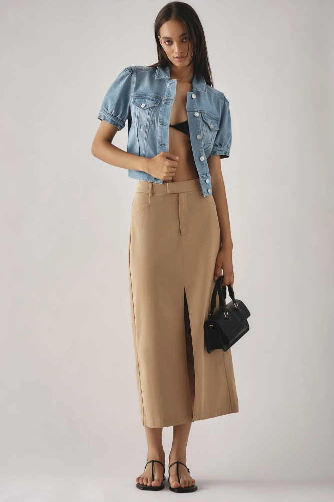 PAIGE Maureen Trouser Midi Skirt