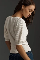 PAIGE Luz Short-Sleeve Sweater