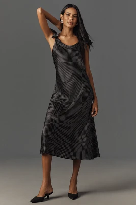 PAIGE Agoura Silk Midi Dress