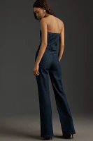 PAIGE Sansa Strapless Denim Jumpsuit