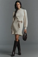 PAIGE Julita Long-Sleeve Sweater Mini Dress